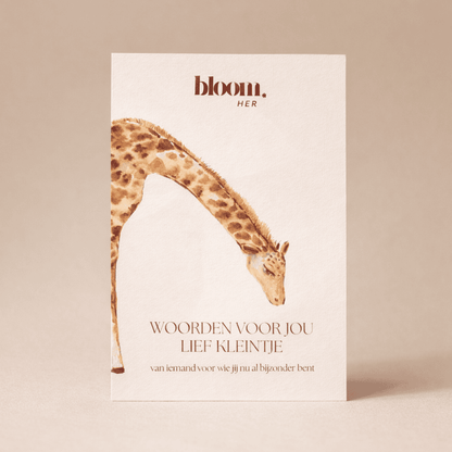 Babyshower invulkaarten ''Woorden voor jou, lief kleintje''